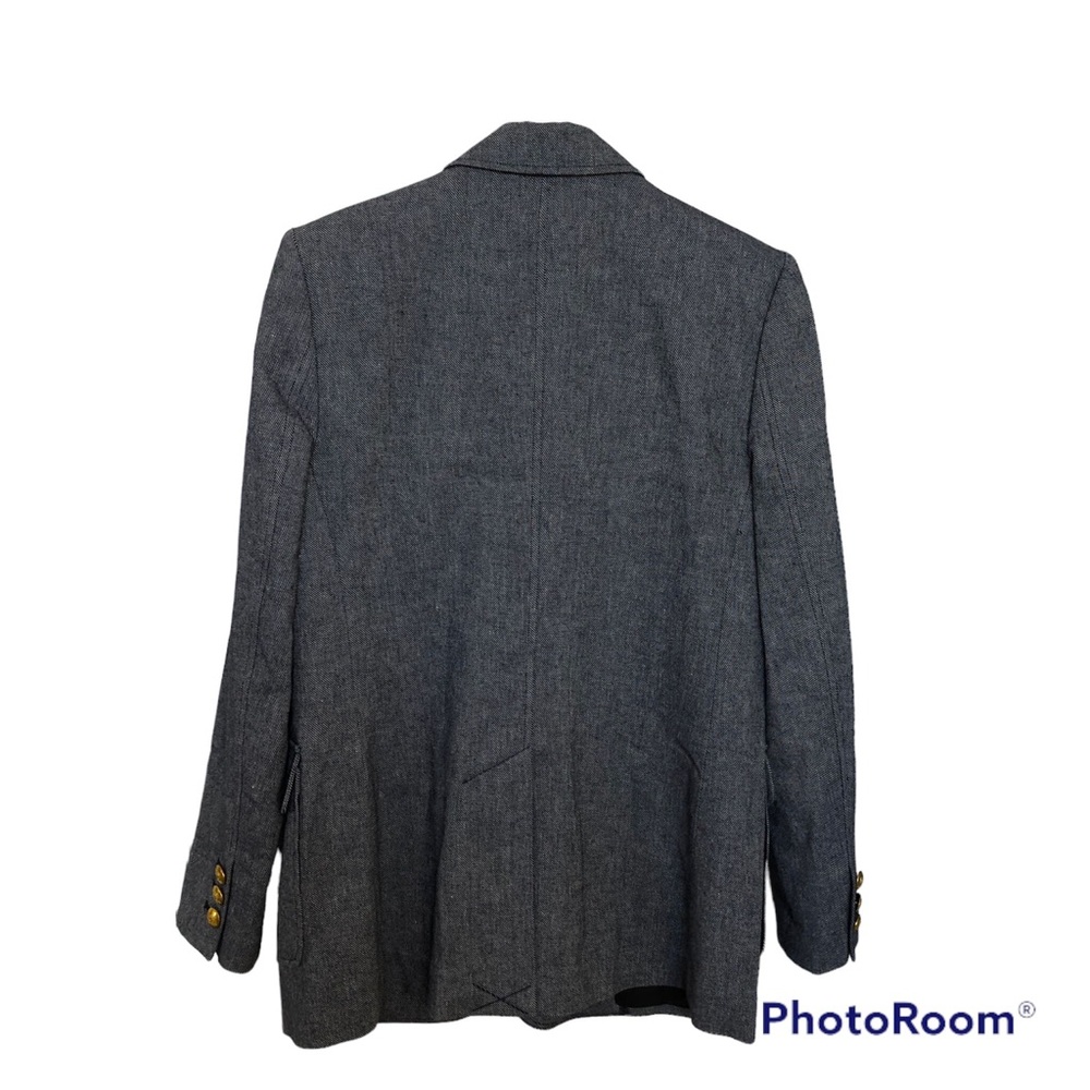 A.L.C. Cotton/Linen Blazer/Jacket Grey Single Button Size 6 - Picture 6 of 16